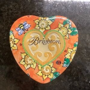 Tin Heart Jewelry Trinket Box Holder with Lid